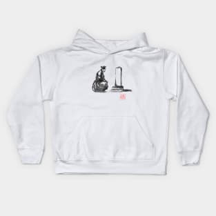 samurai grieving Kids Hoodie